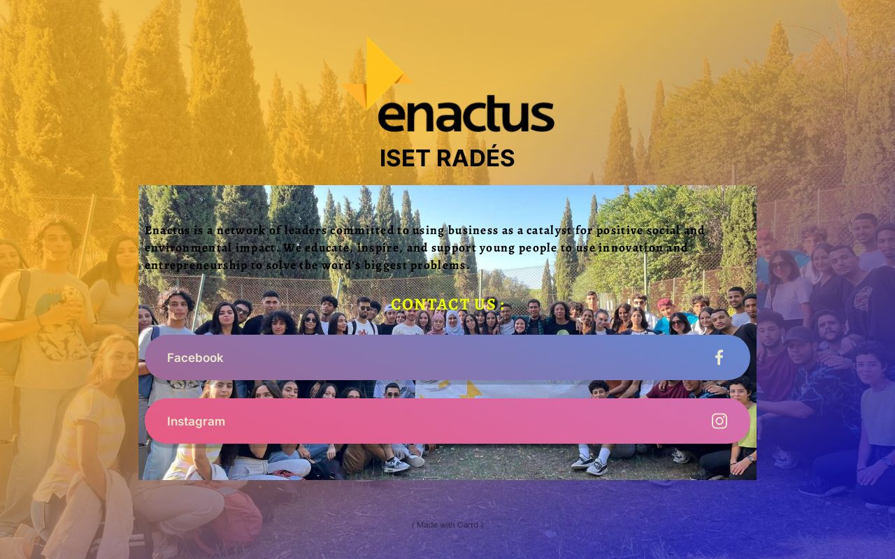 enactus iset rades